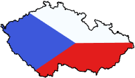 Map silhouette of Czech Republic