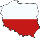 Map silhouette of Poland